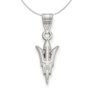 Sterling Silver Arizona State Medium Necklace - 24 Inch
